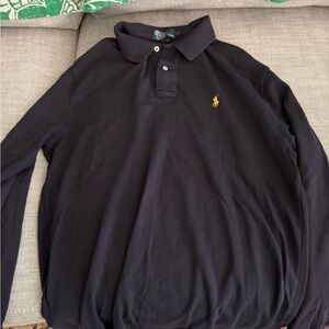 Polo by Ralph Lauren Men's navy long Sleeve Shirt